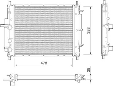 Теплообменник (MAGNETI MARELLI: 350213175000)