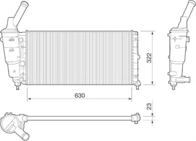 Теплообменник (MAGNETI MARELLI: 350213177000)