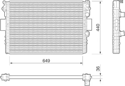 Теплообменник (MAGNETI MARELLI: 350213184000)