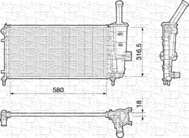 Теплообменник (MAGNETI MARELLI: 350213195000)