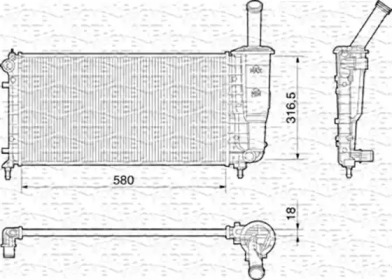 Теплообменник (MAGNETI MARELLI: 350213196000)