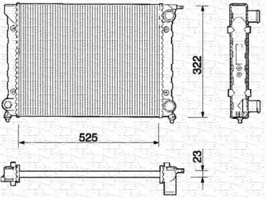 Теплообменник (MAGNETI MARELLI: 350213203000)