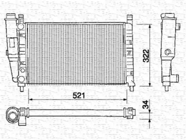 Теплообменник (MAGNETI MARELLI: 350213225000)