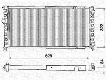 Теплообменник (MAGNETI MARELLI: 350213235000)