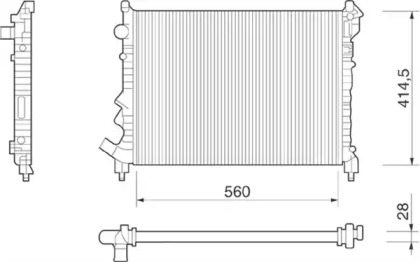 Теплообменник (MAGNETI MARELLI: 350213254000)