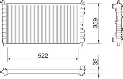 Теплообменник (MAGNETI MARELLI: 350213258000)