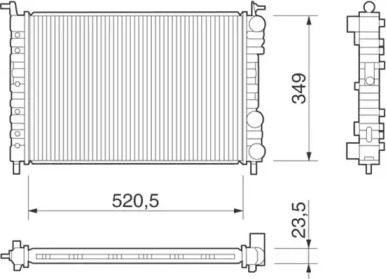 Теплообменник (MAGNETI MARELLI: 350213259000)