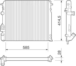 Теплообменник (MAGNETI MARELLI: 350213264000)