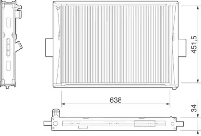 Теплообменник (MAGNETI MARELLI: 350213266000)