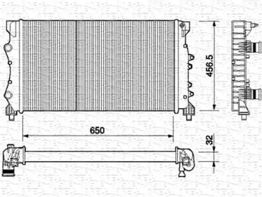 Теплообменник (MAGNETI MARELLI: 350213380000)