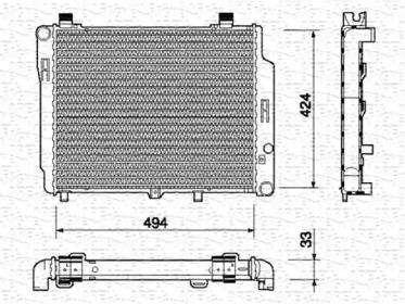 Теплообменник (MAGNETI MARELLI: 350213714000)