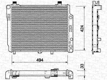 Теплообменник (MAGNETI MARELLI: 350213766000)