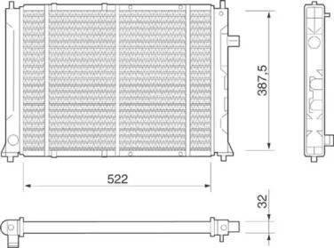 Теплообменник (MAGNETI MARELLI: 350213802000)