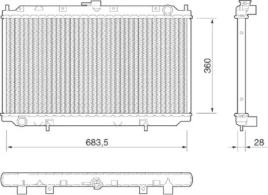 Теплообменник (MAGNETI MARELLI: 350213805000)