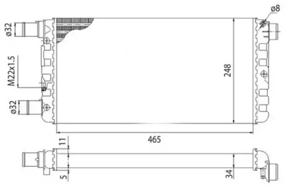 Теплообменник (MAGNETI MARELLI: 350213103003)