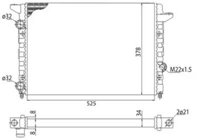 Теплообменник (MAGNETI MARELLI: 350213104403)