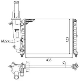 Теплообменник (MAGNETI MARELLI: 350213113003)