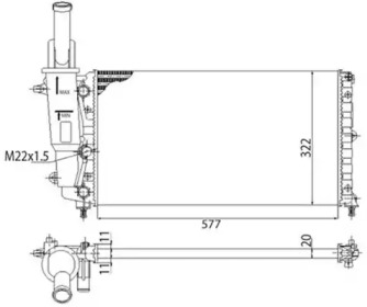 Теплообменник (MAGNETI MARELLI: 350213114003)