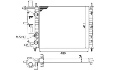 Теплообменник (MAGNETI MARELLI: 350213151003)