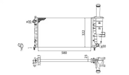 Теплообменник (MAGNETI MARELLI: 350213173003)