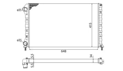 Теплообменник (MAGNETI MARELLI: 350213178003)