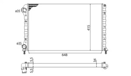 Теплообменник (MAGNETI MARELLI: 350213179003)