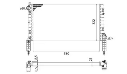 Теплообменник (MAGNETI MARELLI: 350213180003)