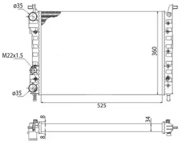 Теплообменник (MAGNETI MARELLI: 350213259003)