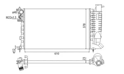 Теплообменник (MAGNETI MARELLI: 350213311003)