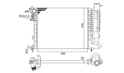 Теплообменник (MAGNETI MARELLI: 350213373003)