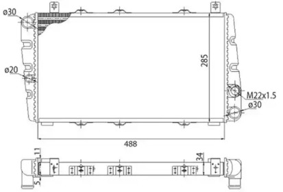 Теплообменник (MAGNETI MARELLI: 350213671003)