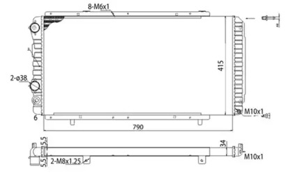 Теплообменник (MAGNETI MARELLI: 350213707003)