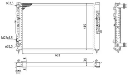 Теплообменник (MAGNETI MARELLI: 350213712003)