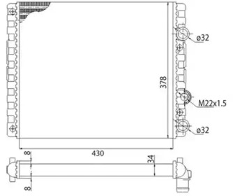 Теплообменник (MAGNETI MARELLI: 350213778003)