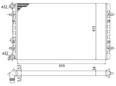 Теплообменник (MAGNETI MARELLI: 350213803003)