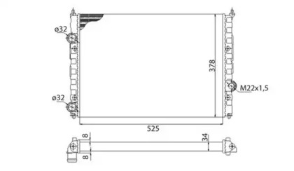 Теплообменник (MAGNETI MARELLI: 350213808003)