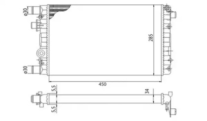 Теплообменник (MAGNETI MARELLI: 350213815003)