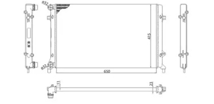 Теплообменник (MAGNETI MARELLI: 350213853003)