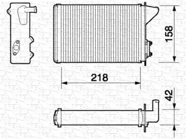 Теплообменник (MAGNETI MARELLI: 350218053000)