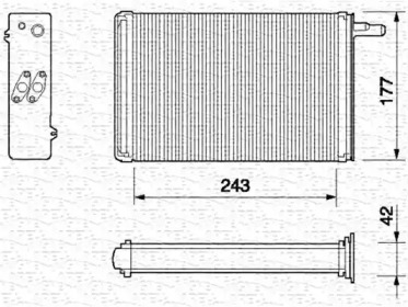 Теплообменник (MAGNETI MARELLI: 350218056000)