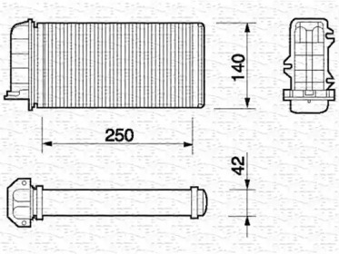 Теплообменник (MAGNETI MARELLI: 350218059000)