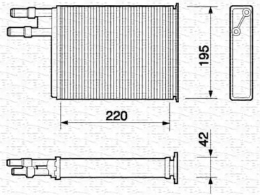 Теплообменник (MAGNETI MARELLI: 350218060000)