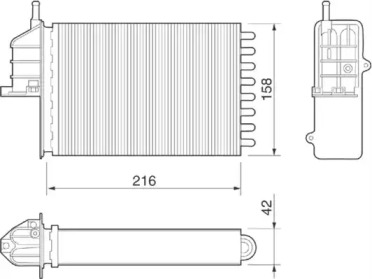 Теплообменник (MAGNETI MARELLI: 350218073000)