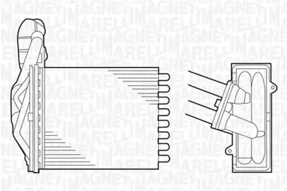 Теплообменник (MAGNETI MARELLI: 350218075000)