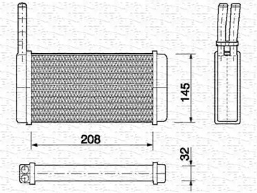 Теплообменник (MAGNETI MARELLI: 350218151000)