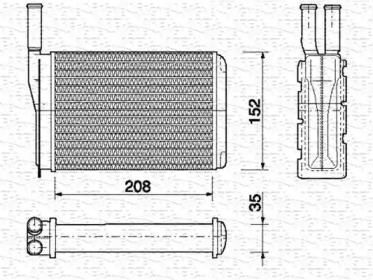 Теплообменник (MAGNETI MARELLI: 350218154000)