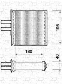 Теплообменник (MAGNETI MARELLI: 350218160000)