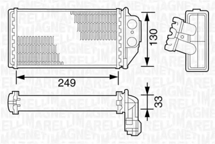 Теплообменник (MAGNETI MARELLI: 350218163000)