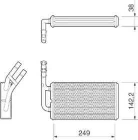 Теплообменник (MAGNETI MARELLI: 350218210000)