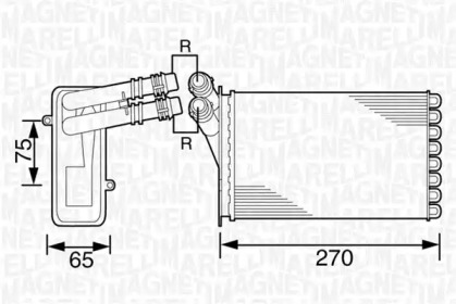 Теплообменник (MAGNETI MARELLI: 350218224000)